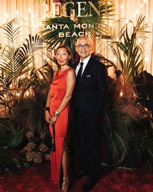 Instagram post by @californiaistoocasual for Vanity Fair. Caption reads: [...] for the @regentsantamonica gala with....
