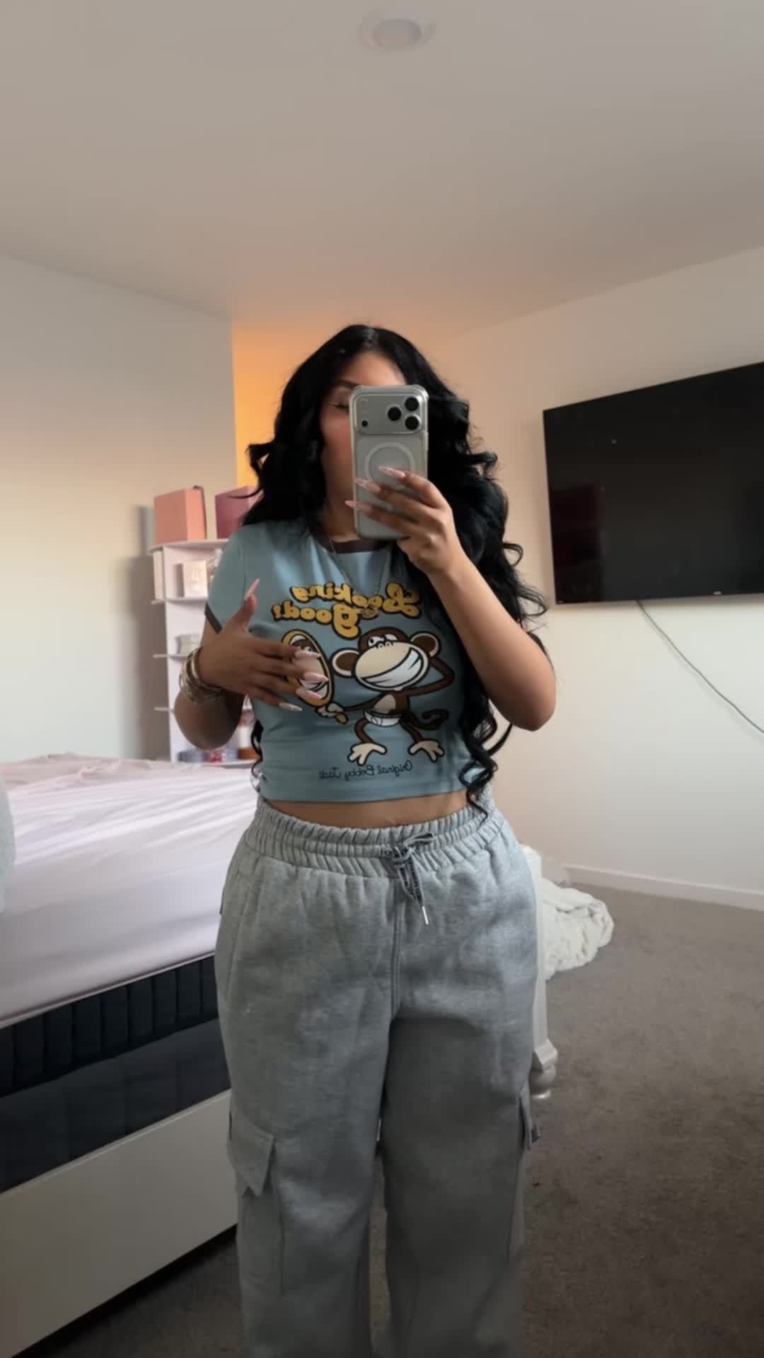 TikTok post by @prettygirlglaze for Bobby Jack. Caption reads: I loooved my Bobby Jack crop tops! I’m so happy....