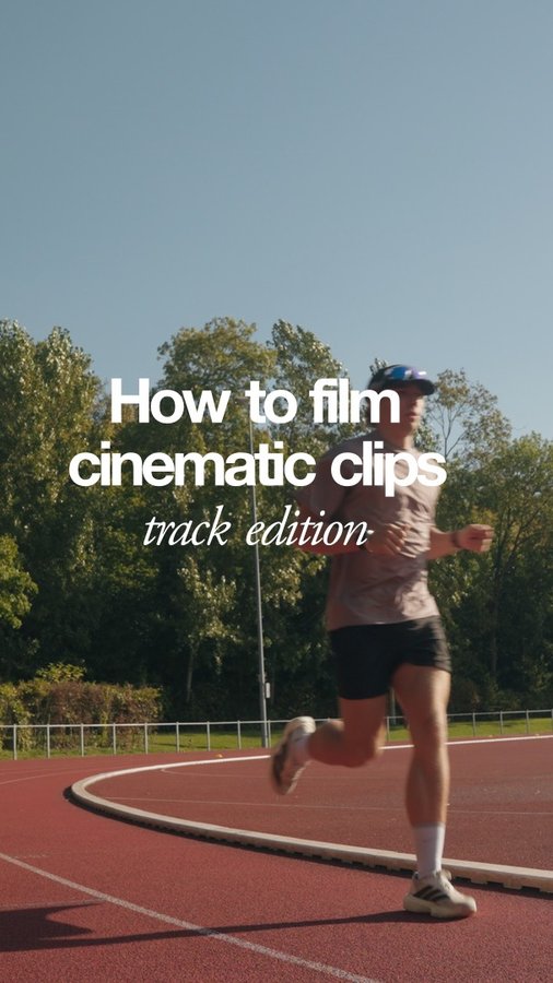 Instagram post by @rijksfit for ReelsApp. Caption reads: [...] cinematic clips at the track using....