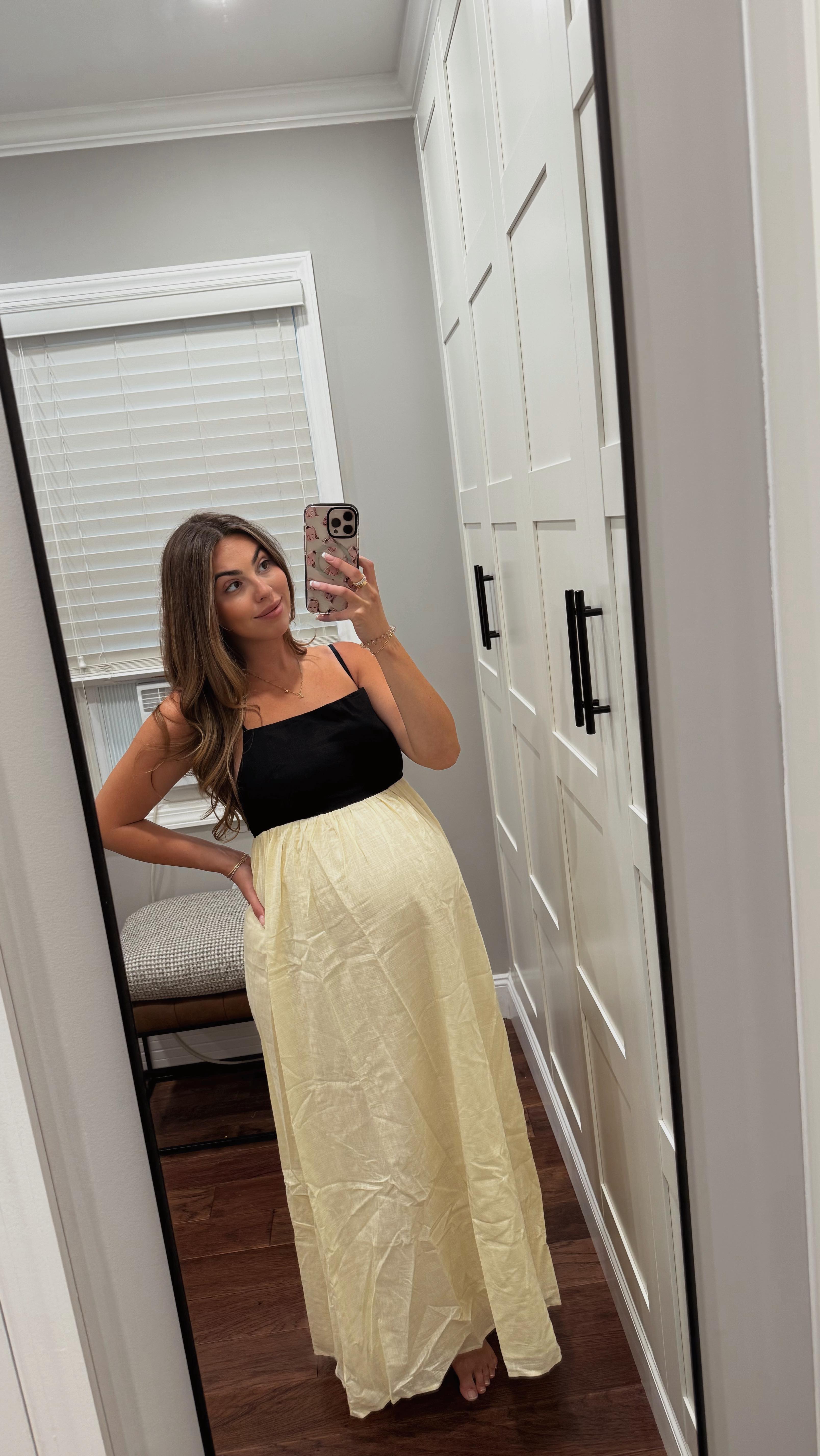 Instagram post by @alexafayy for PinkBlush Maternity. Caption reads: Maternity Clothing Haul: Comment BUMP below to....