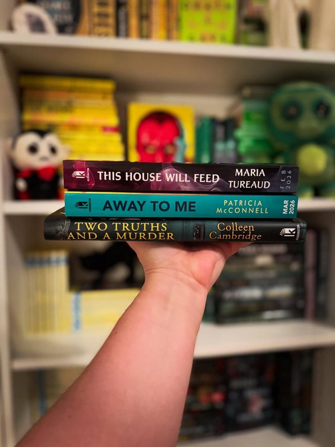 Instagram post by @datewithathriller for Kensington Books. Caption reads: 💌 BOOK MAIL 💌
Thank you so much #partner....