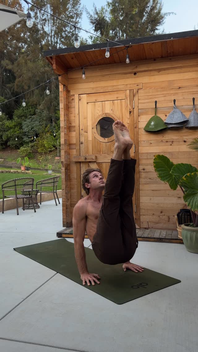 Instagram post by @joshkrameryoga for Alo Yoga. Caption reads: Yoga is an intuitive conversation between your....