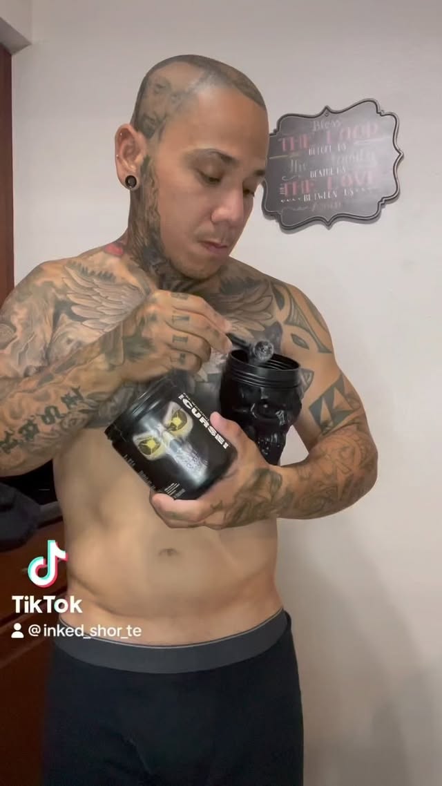 Instagram post by @inkedshortie_ for JNX Sports. Caption reads: [...] created a monster • • • • • • • • • •....