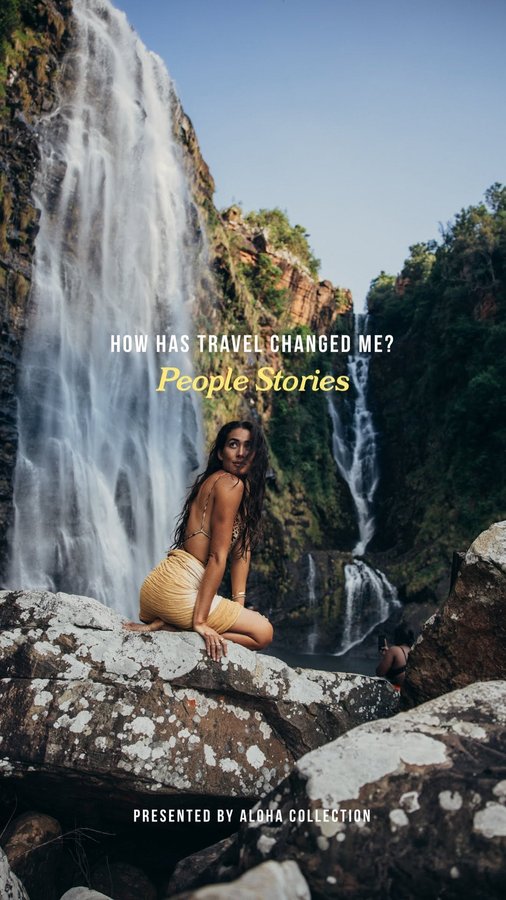 Instagram post by @chelseakauai for ALOHA Collection. Caption reads: Reflections from a chat with @alohacollection....