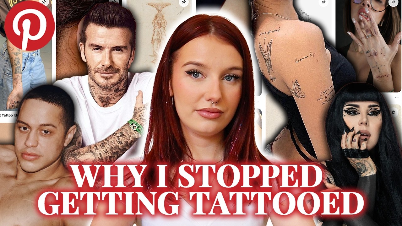 YouTube post by @jordanatheresa for The Guardian. Caption reads: Is Anybody Getting Tattooed Anymore?.