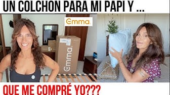 YouTube post by @unade50 for Emma Colchon. Caption reads: MATTRESS FOR DADDY AND TREATS FOR ME (UNBOXING).