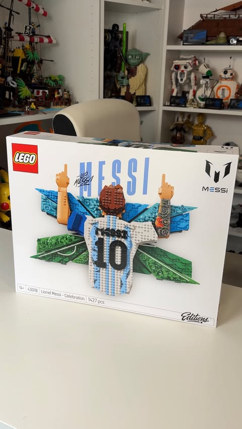 Instagram post by @preston_builds for Smyths Toys Superstores. Caption reads: [...] football sets! Head down to Smyths Toys....