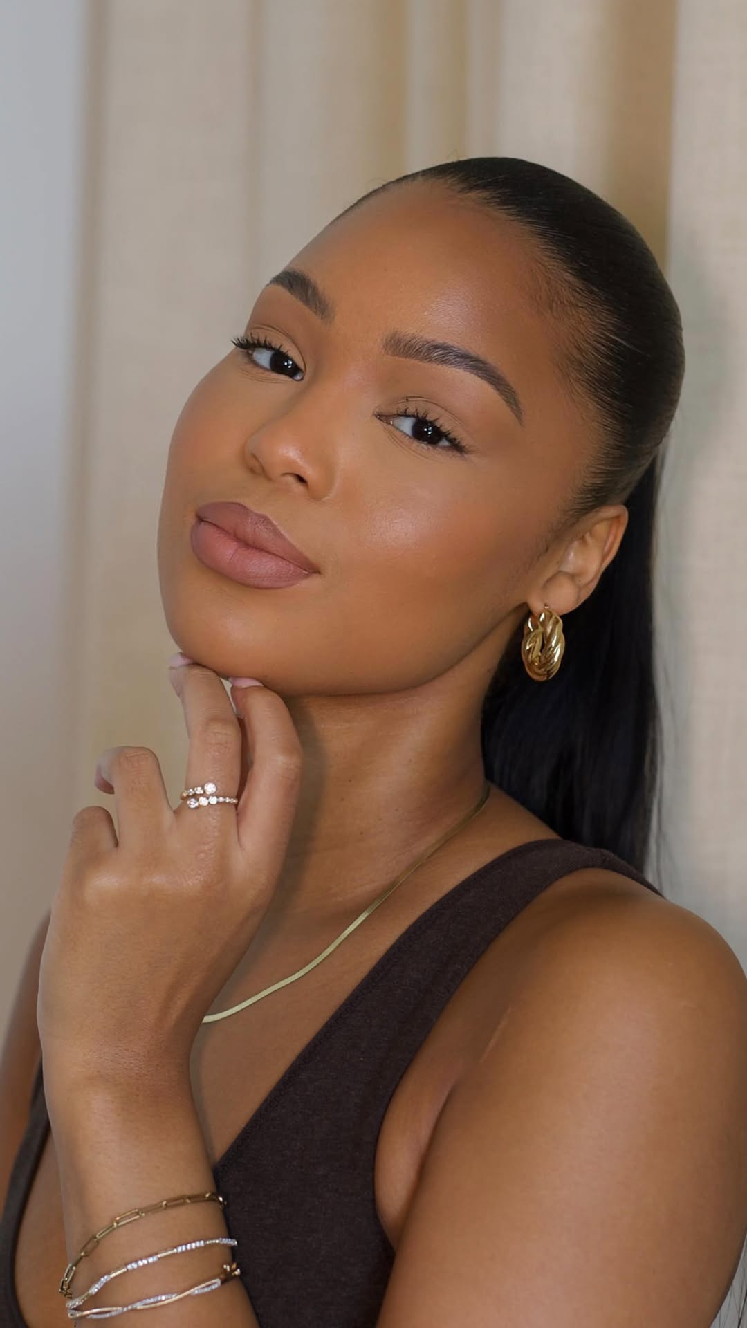 Instagram post by @teairawalker for Zales. Caption reads: I love a jewelry stack that I can dress up or down....