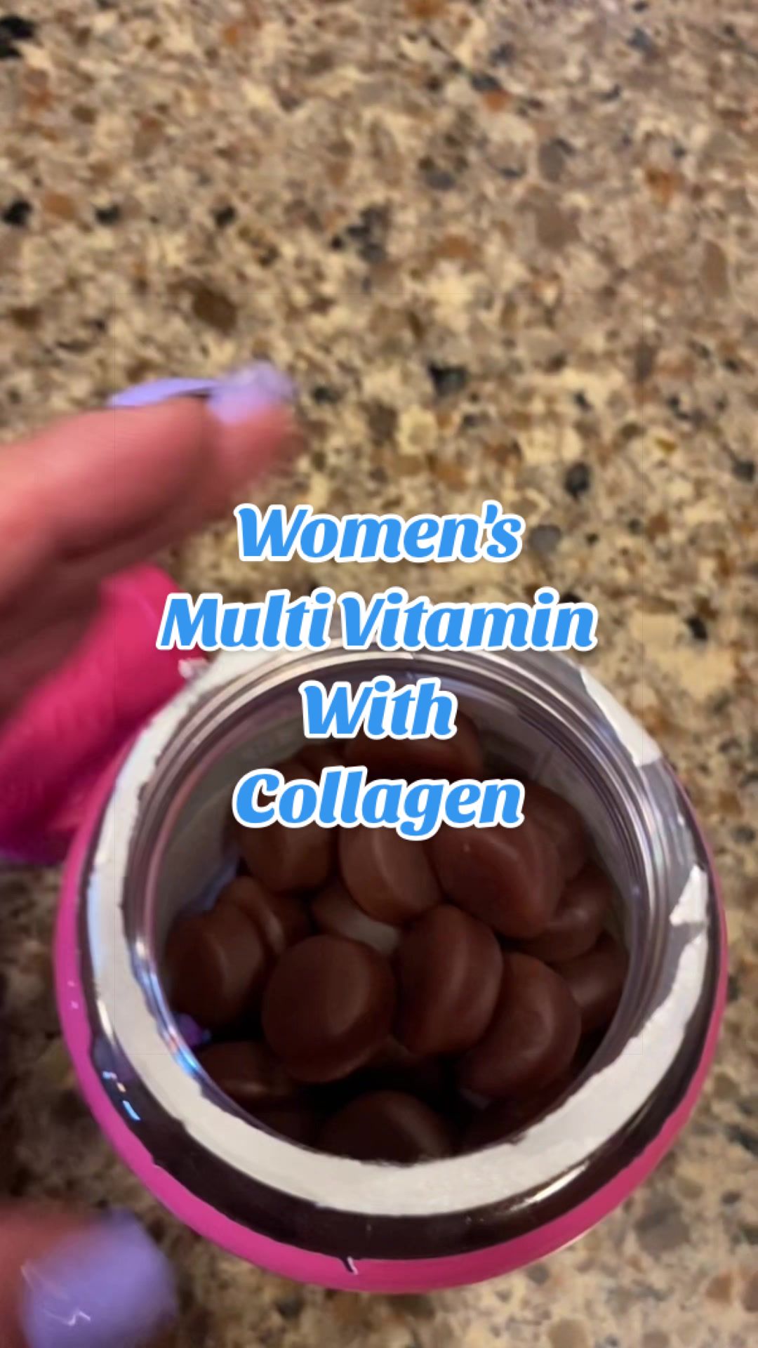 TikTok post by @mama5.finds for Nature's Truth. Caption reads: Love these multivitamins for women with collagen!....