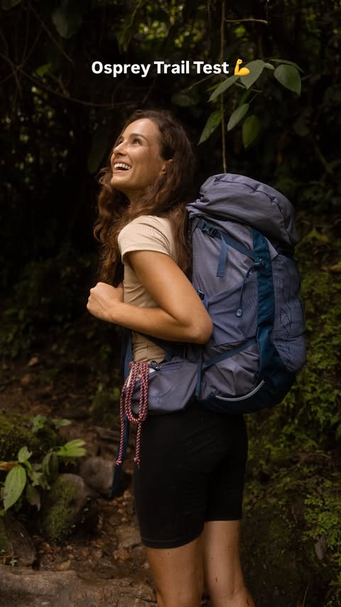 Instagram post by @journeyious for Osprey Packs. Caption reads: Challenge accepted 💪😏 I’ve always dreamed of....