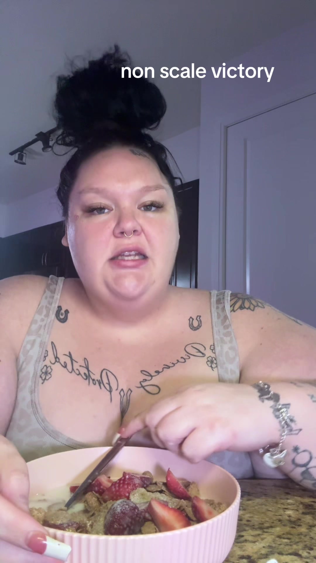 TikTok post by @tallglassofjess for Join Amble. Caption reads: @Join Amble is honestly changing my life [...].