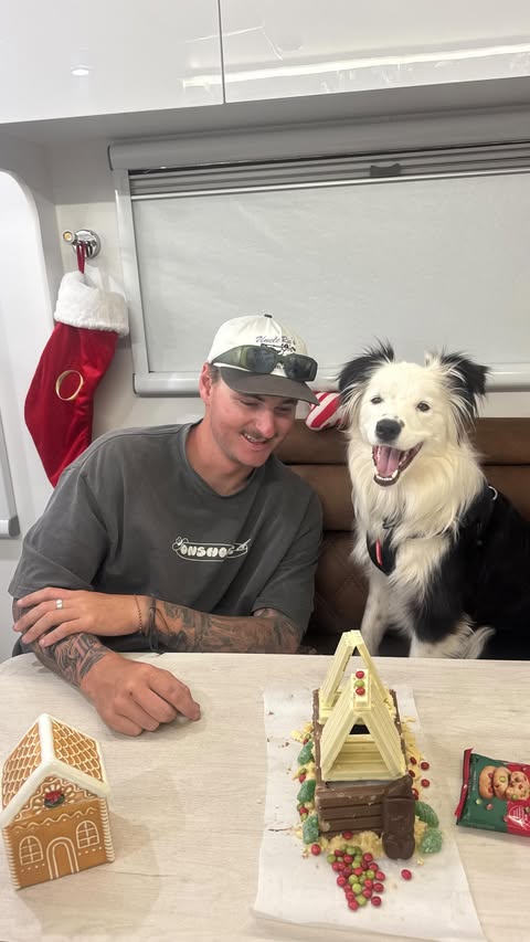 Instagram post by @76tourin for ORIJEN Petfoods. Caption reads: #ad Santa called... said Otis is on the nice list.....