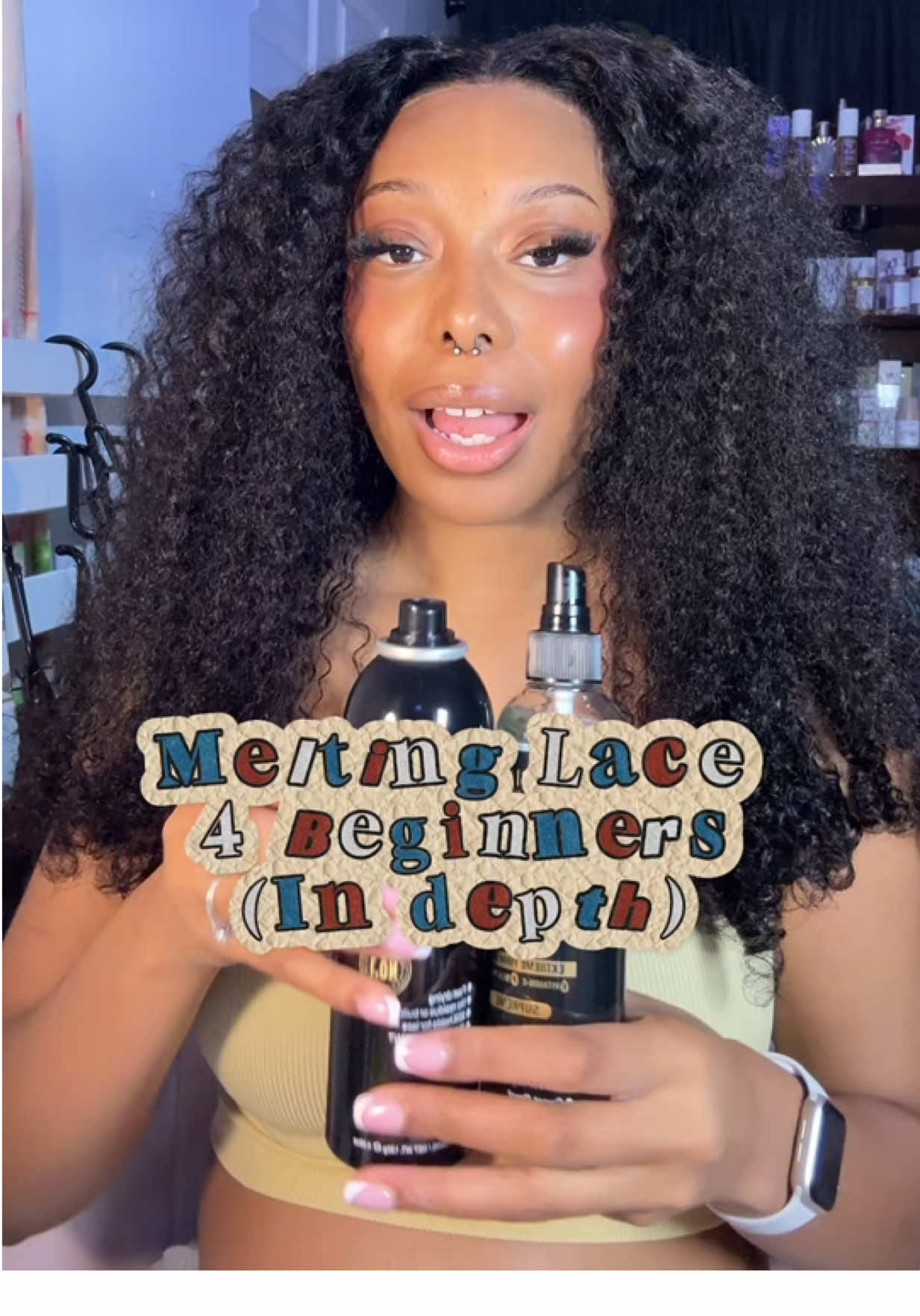 TikTok post by @ahenewaaa for Ebin New York. Caption reads: @EBIN NEW YORK is perfect for the girlies that are....