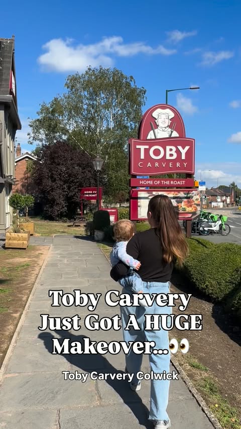 Instagram post by @leannetsmithx for Toby Carvery. Caption reads: [...] | Have you seen what they’ve done to Toby....
