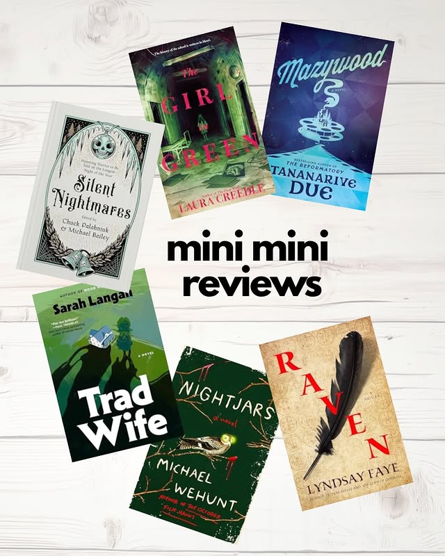 Instagram post by @datewithathriller for Macmillan Audio. Caption reads: 📚 MINI MINI REVIEWS 📚 These aren’t just mini....