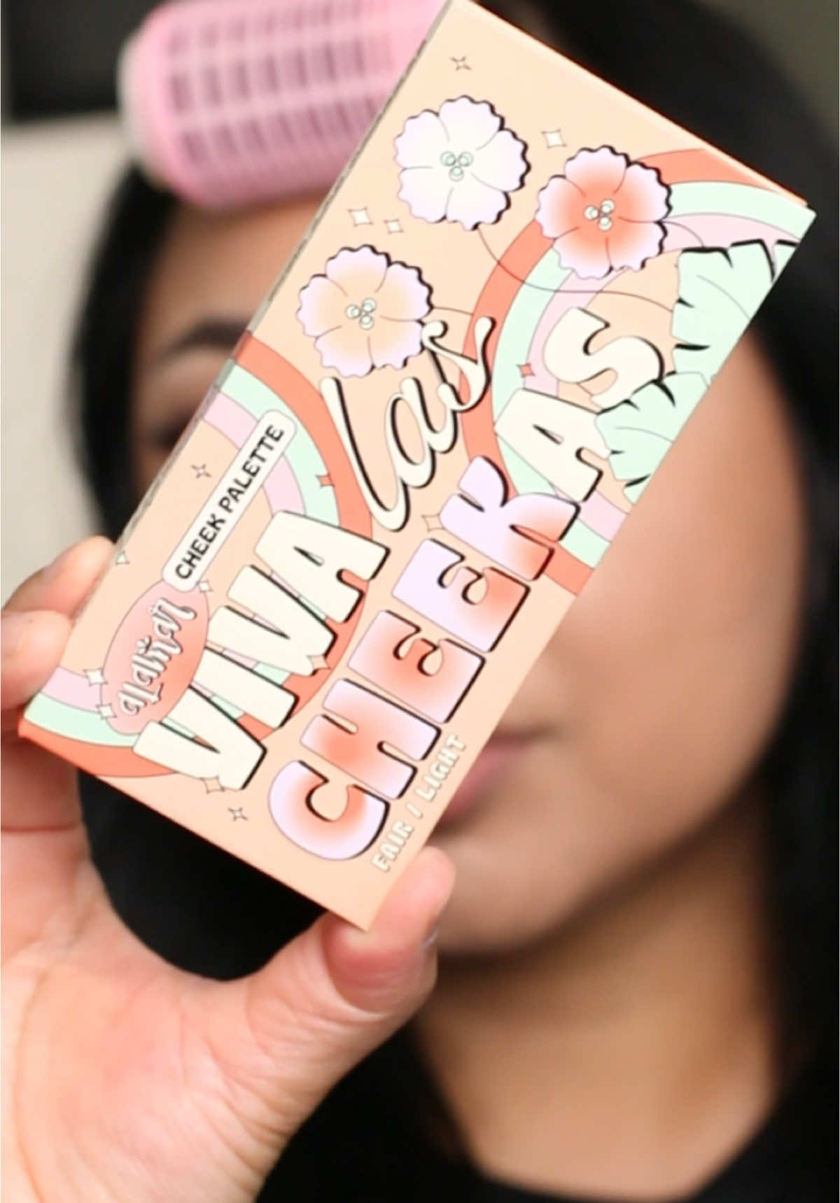 TikTok post by @eveysolorio for Alamar Cosmetics. Caption reads: Using the @Alamar Cosmetics viva las cheekas face....