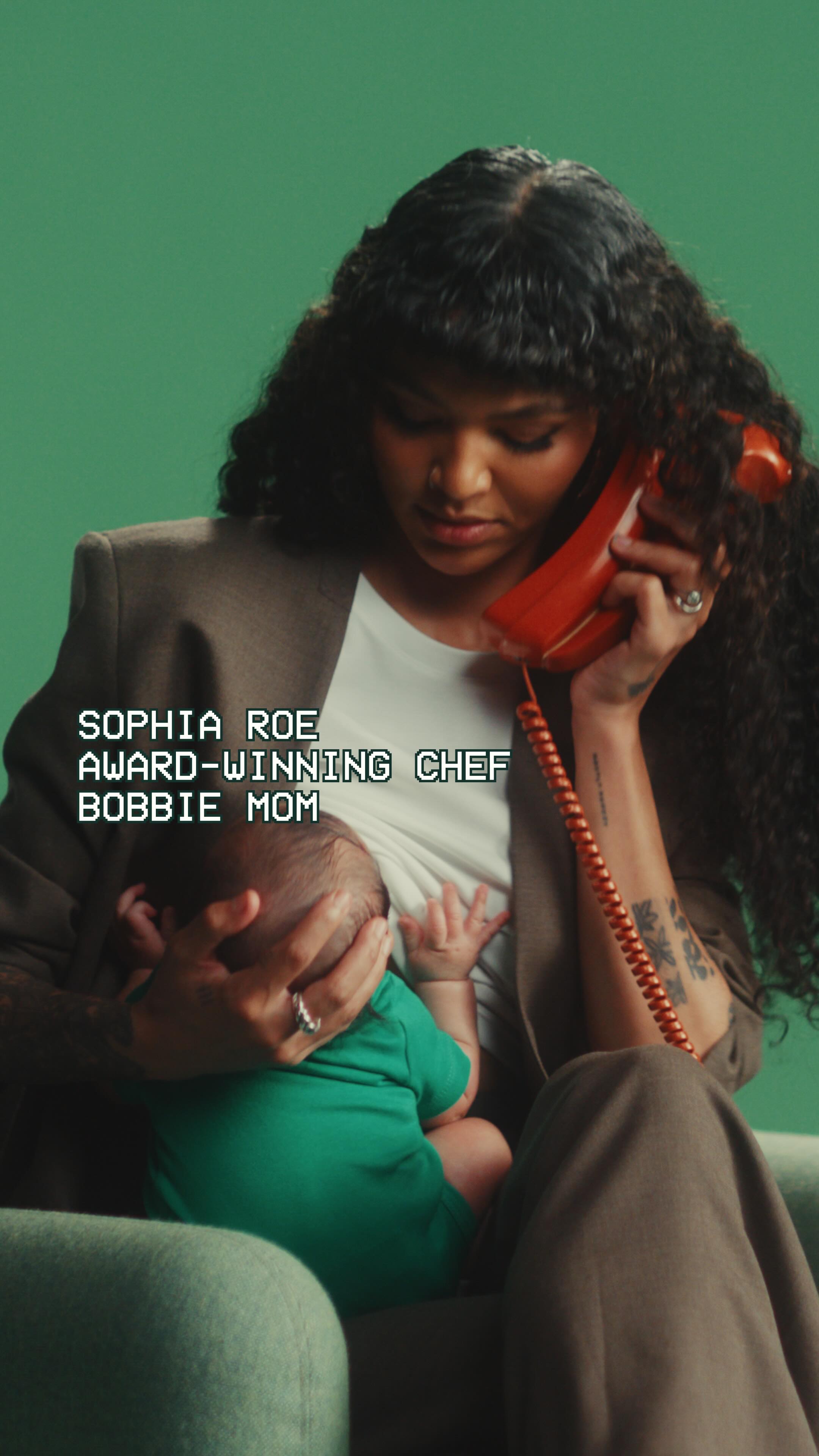 Instagram post by @sophia_roe for Bobbie. Caption reads: “Nothing can emotionally prepare you for the day....