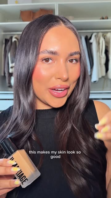 Instagram post by @blissbrie for IL MAKIAGE. Caption reads: Finally trying the Il makiage foundation!😍....