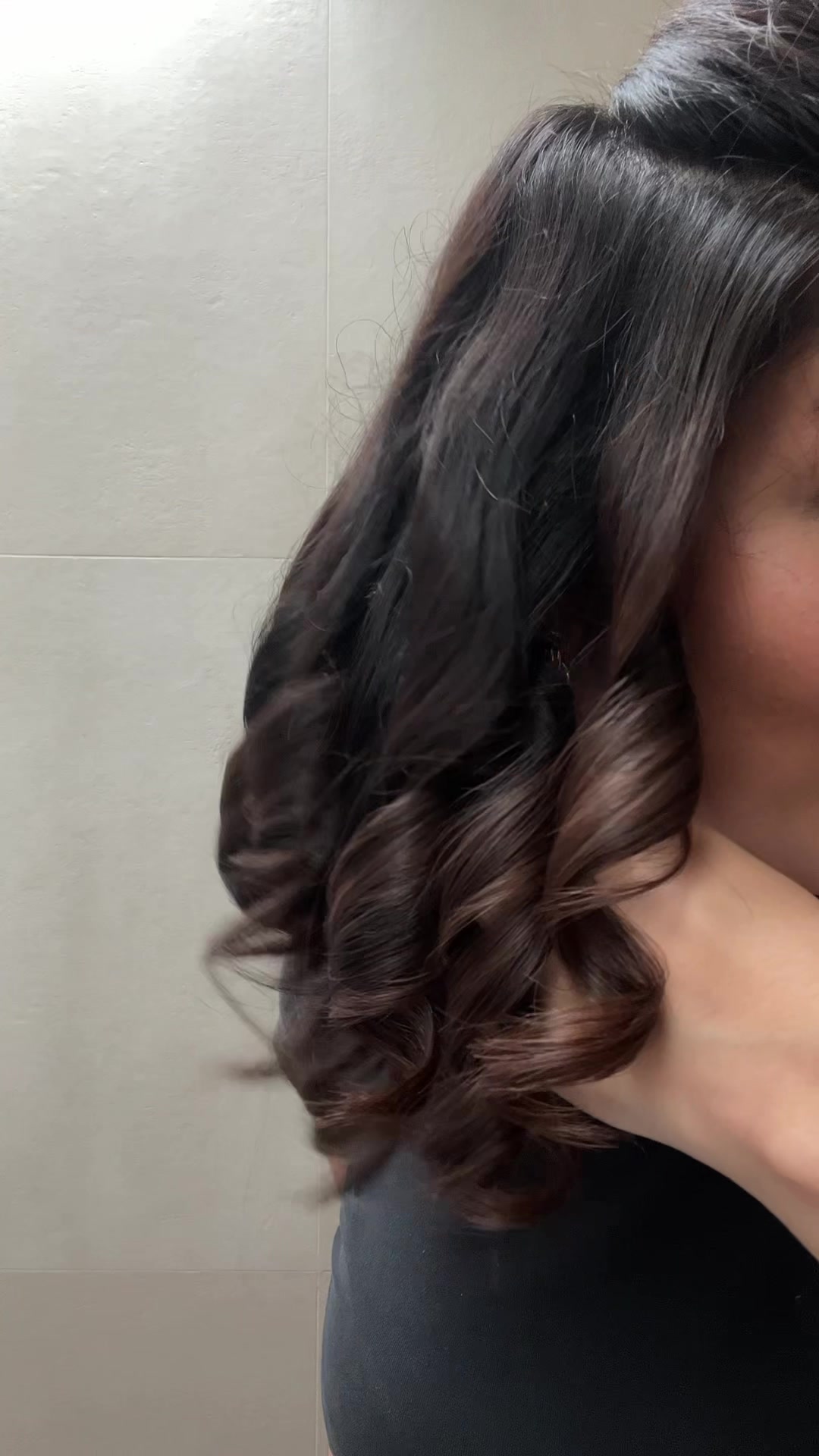 TikTok post by @sarahmouhamou for BaByliss. Caption reads: [...] off with me and meet my new friend: de....