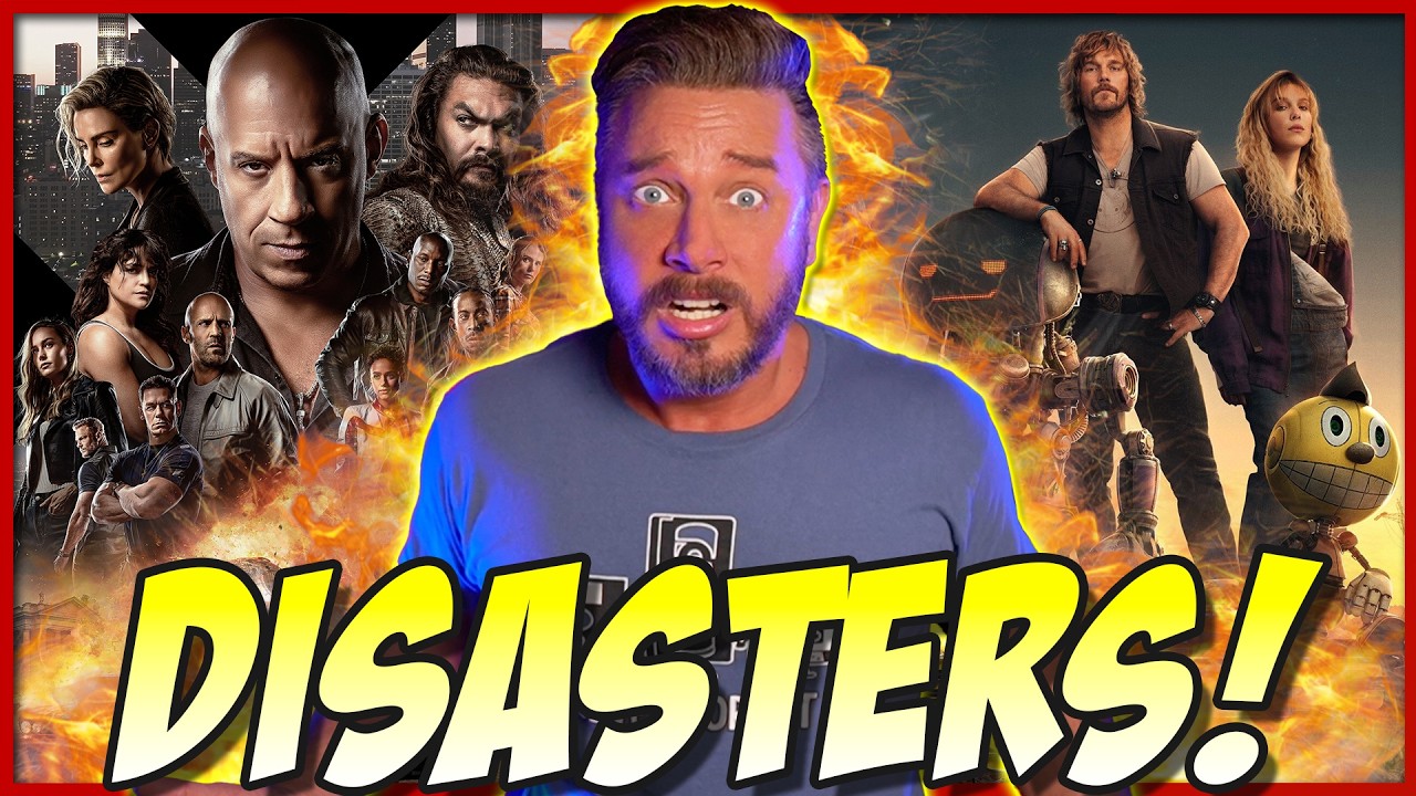 YouTube post by @SeanChandlerTalksAbout for TeePublic. Caption reads: The Worst Blockbusters of the Last 10 Years! |....