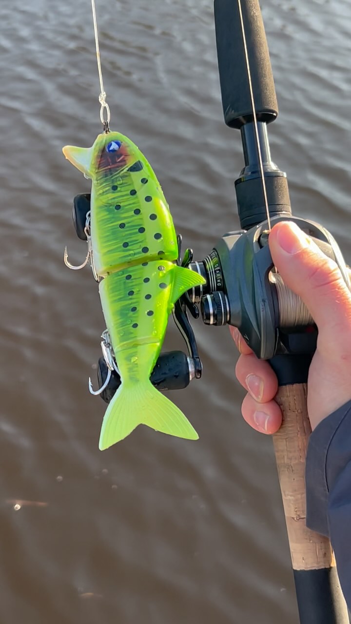 Instagram post by @charlies.fishing.official for BlueBlue Fishing. Caption reads: BLUEBLUE KONOYAROU! 😍🔥 Online now at....