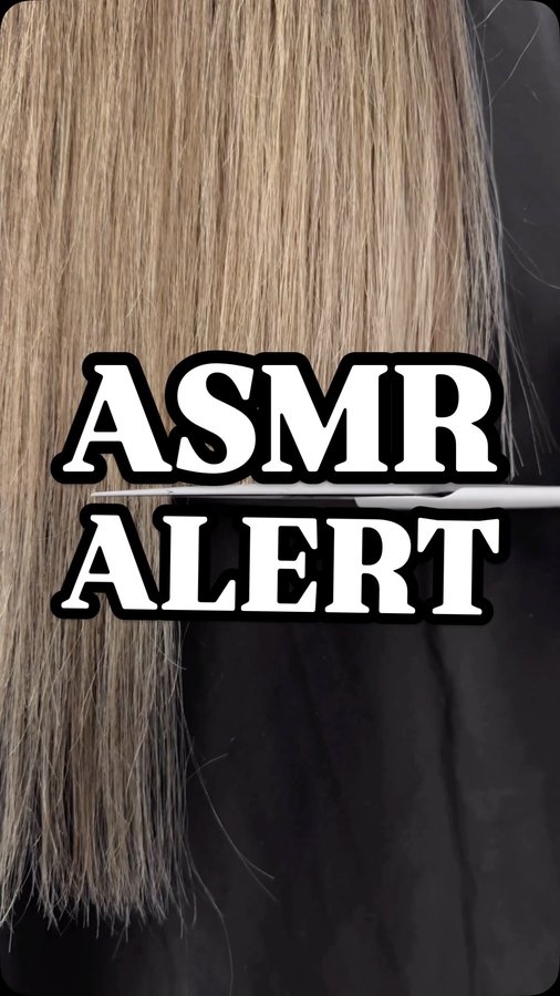 Instagram post by @matherzberg for American Salon. Caption reads: ᴀᴅ • ASMR alert ⚠️ ✂️
 
 
 

#schweinfurt....