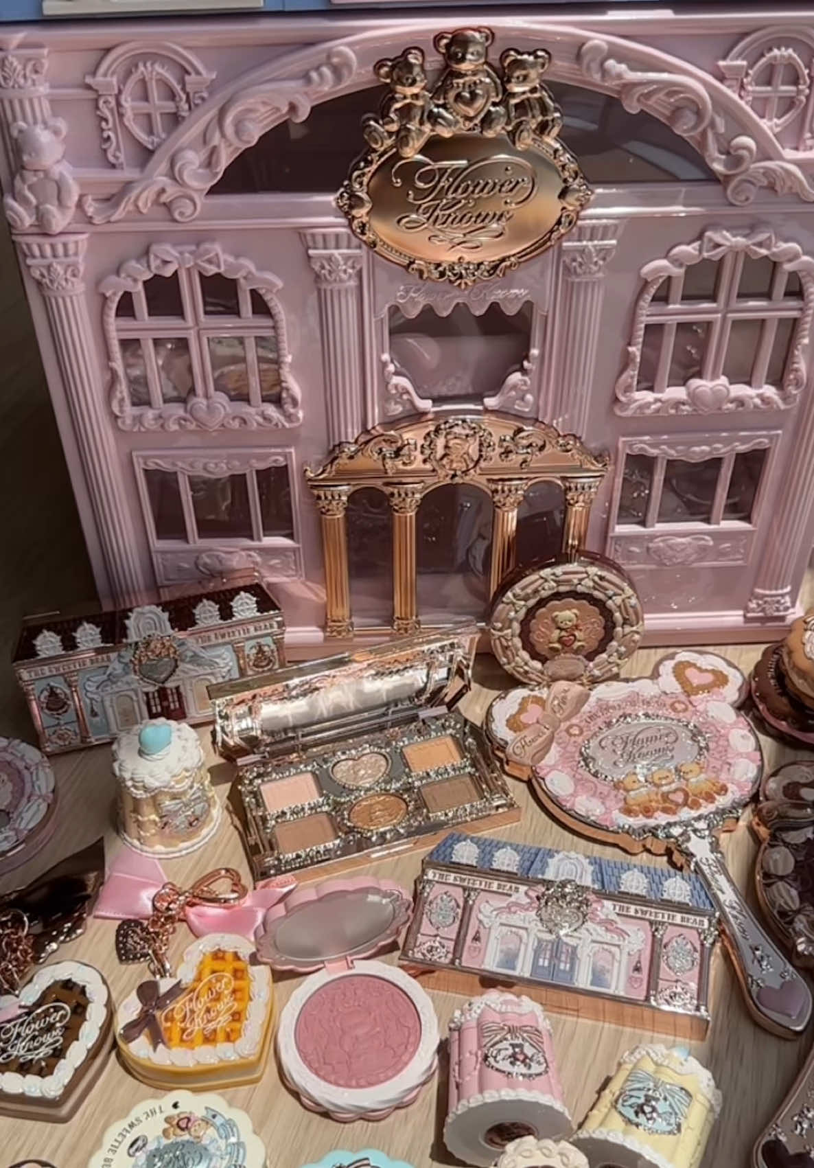 TikTok post by @graceglazee for Flower Knows. Caption reads: The Sweetie Bear Collection is sooooo cute!!!!....