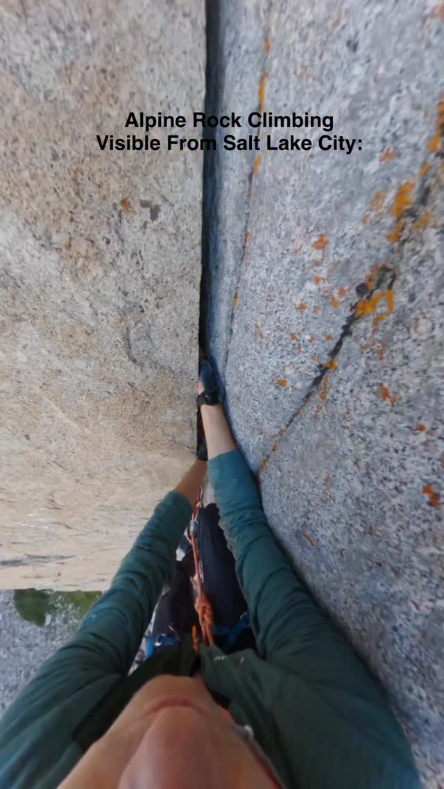 Instagram post by @noah__kane for COROS. Caption reads: Climbing the Lone Peak Cirque with the support of....