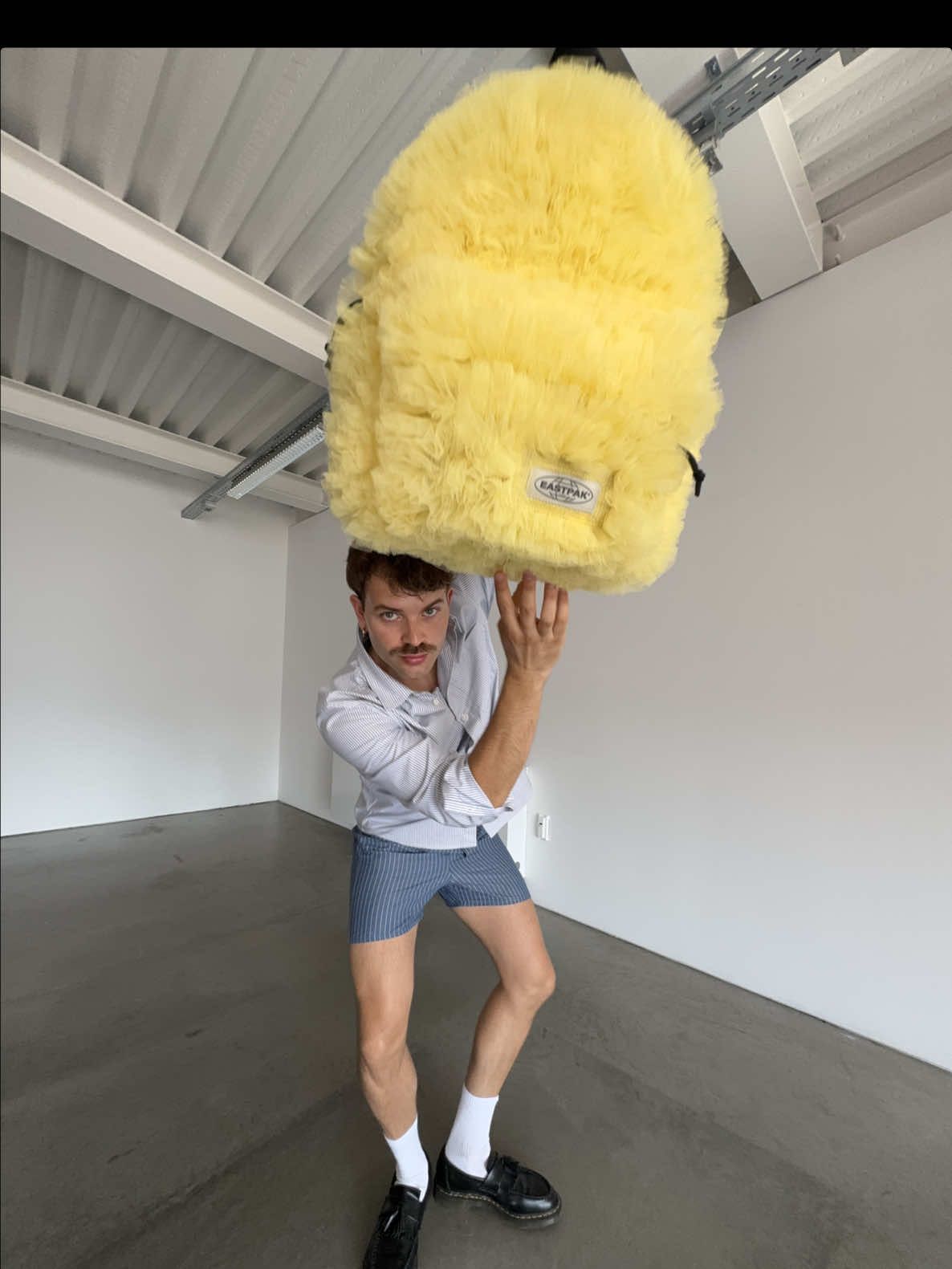 TikTok post by @jordyarthur_ for Eastpak. Caption reads: Customized my favorite @eastpak backpack - reclame....