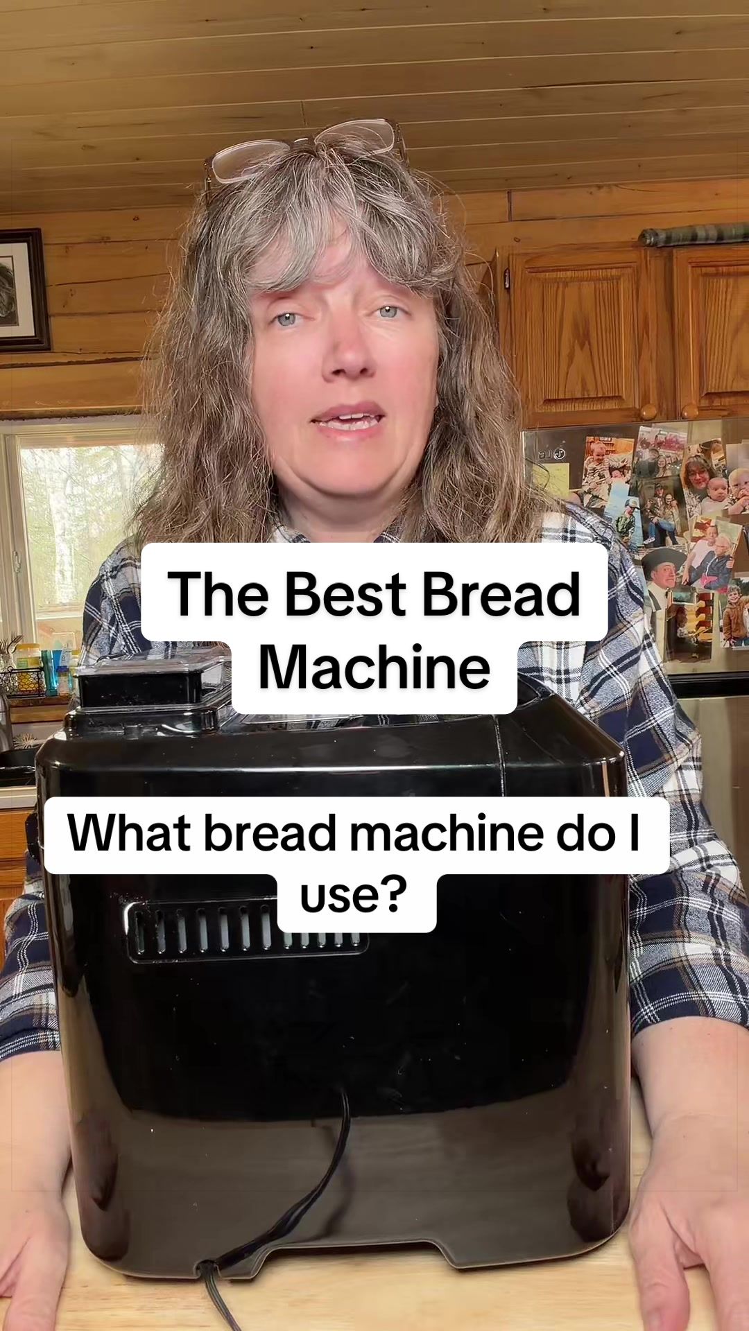 TikTok post by @rusticrootshome for Kitchen in the Box. Caption reads: [...] #breadmachine #breadtok #kitcheninthebox....