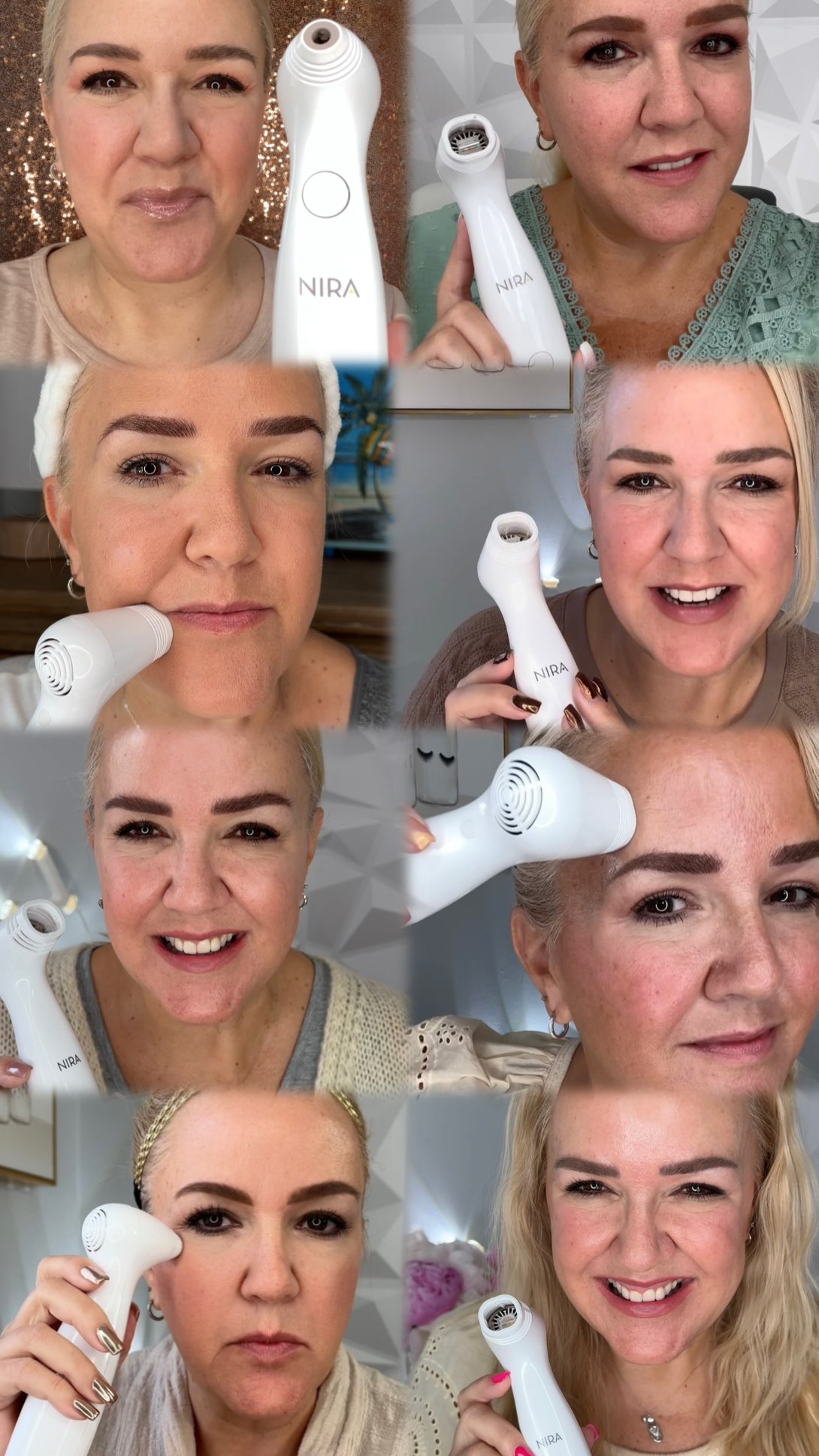 Instagram post by an influencer for NIRA. Caption reads: Looking back on 4 + years with @nira_skin and....