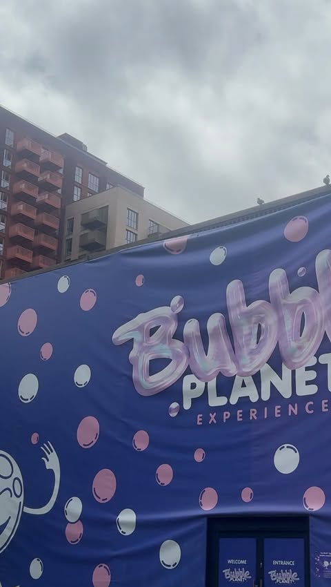 Instagram post by @4foodiefeasters for Bubble Planet. Caption reads: 📍Bubble Planet London, 22 Fulton Road, Wembley We....