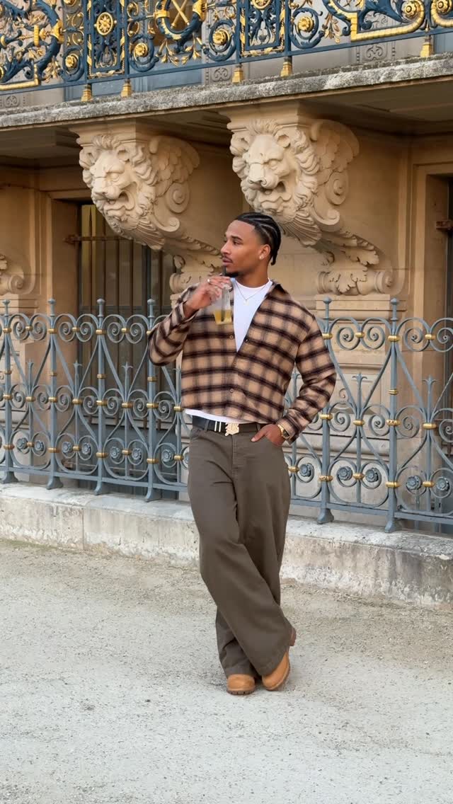 Instagram post by @yassine_ghnm for boohooMAN. Caption reads: 🧡.