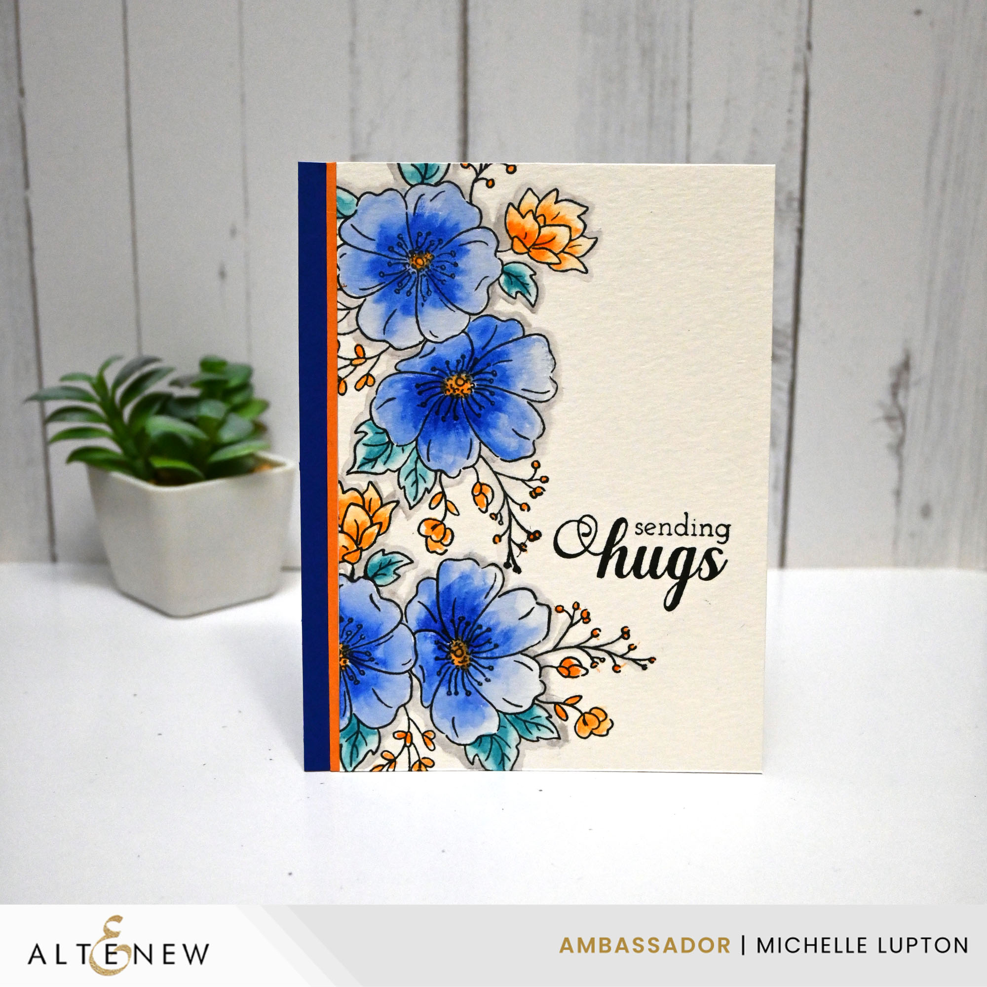 Instagram post by @michelle_lupton for Altenew. Caption reads: (Ad:#AltenewAmbassador) Today, I'm sharing a [...].