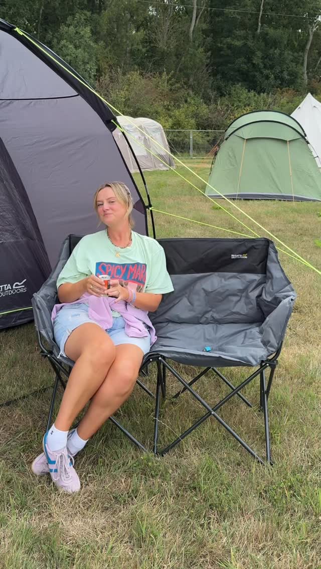 Instagram post by @gaylegchapman for Regatta. Caption reads: ad. Can this high maintenance gal enjoy....