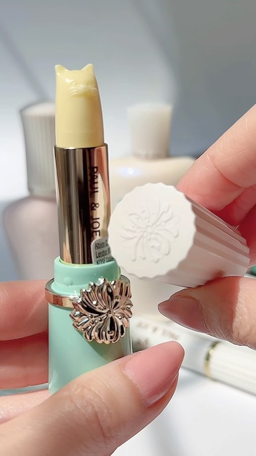 Instagram post by @fromsandyxo for PAUL & JOE BEAUTE. Caption reads: Filed under cuteness 🫶@paulandjoebeaute_uk summer....