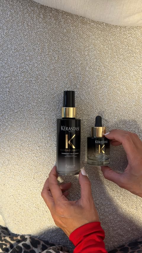 Instagram post by @deemaalasadi for Kérastase. Caption reads: [...] .. Lately, I’ve been using the new Kérastase....