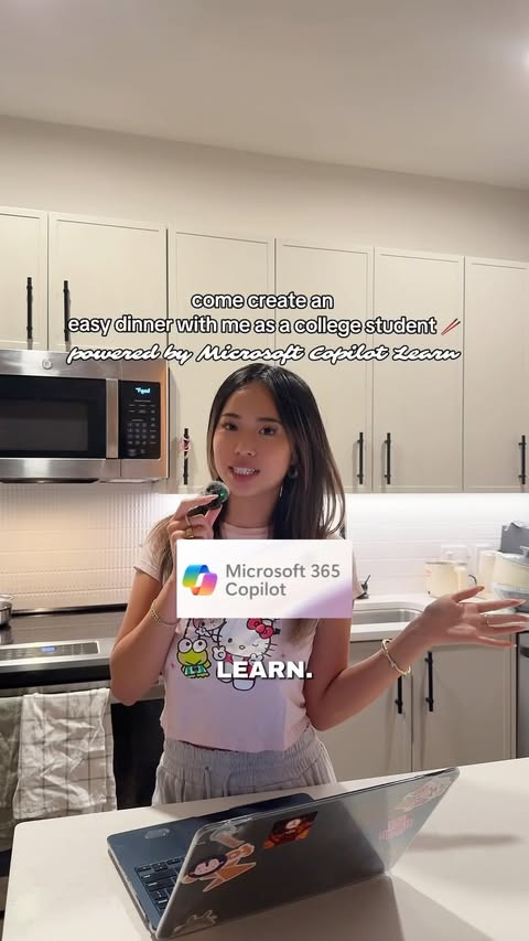 Instagram post by @emily.quachh for Microsoft Copilot. Caption reads: [...] and try it yourself😊 - - -....