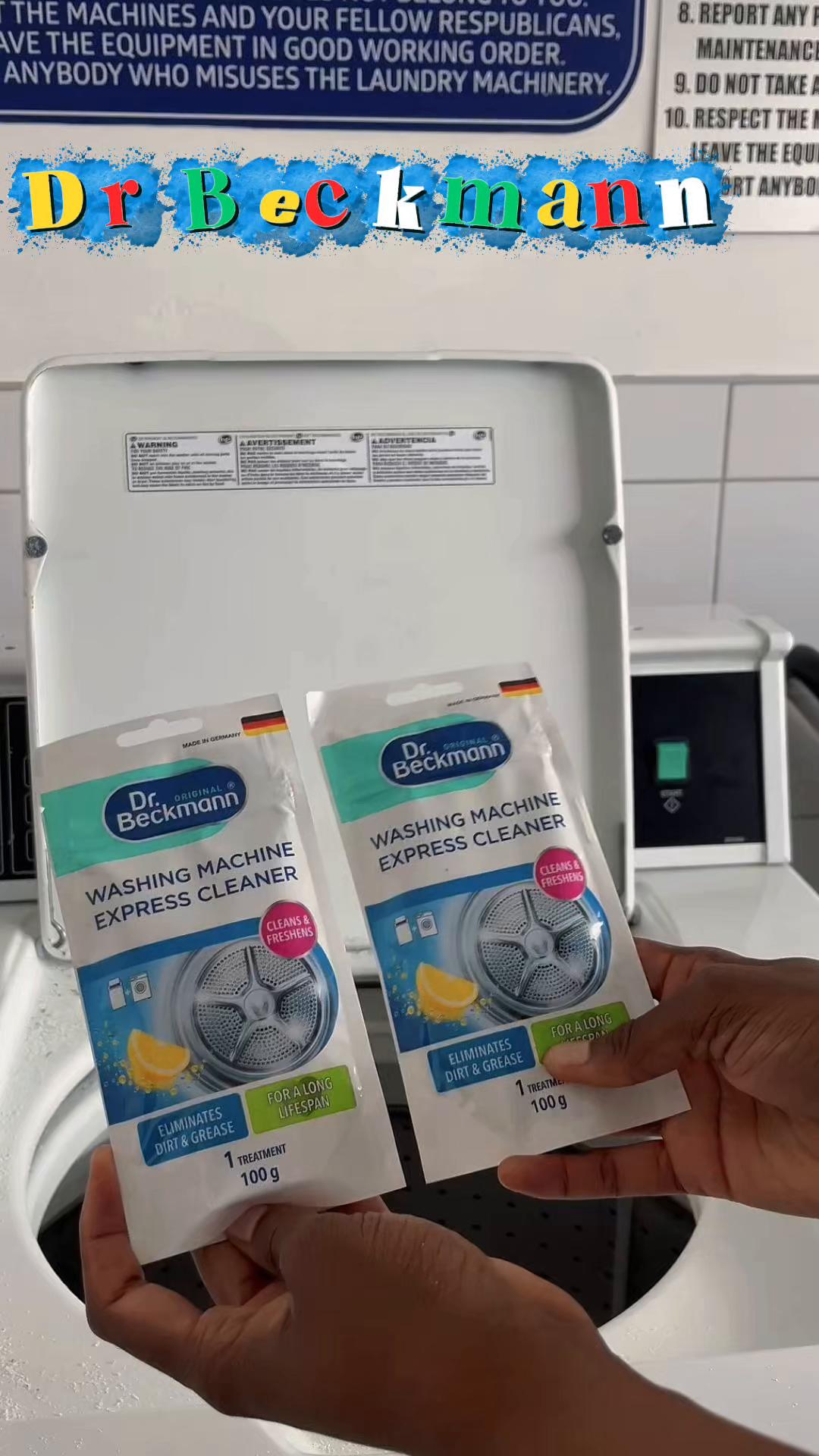 TikTok post by @official_k.u.r.u.l.a for Dr. Beckmann South Africa. Caption reads: [...] @Brand Advisor @Dr. Beckmann South Africa.