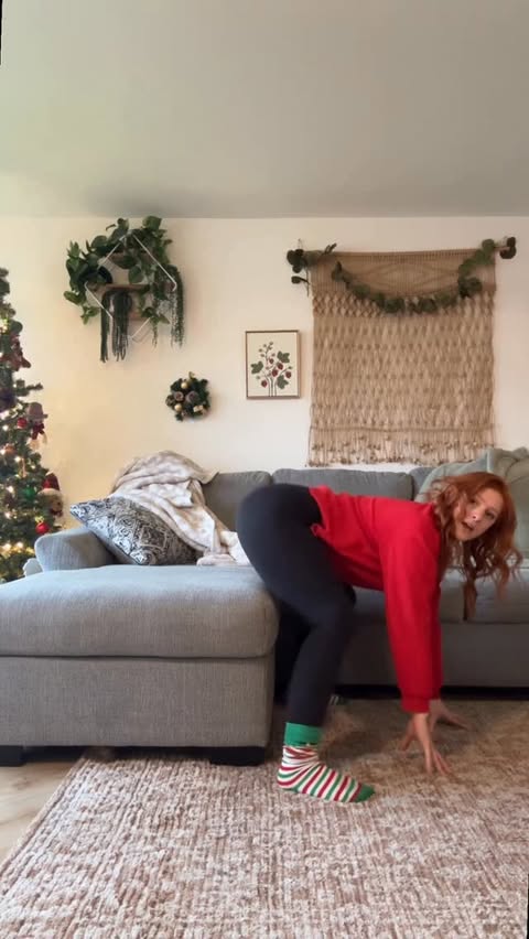 Instagram post by @thelousypoledancer for BlueChew. Caption reads: [...] 😘 #yoga #notyoga #stayspicy #couples....