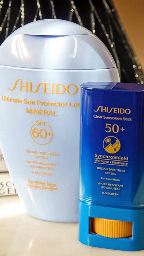 Instagram post by an influencer for SHISEIDO. Caption reads: [...] can be sneaky ❄️☀️ Loving my @Shiseido GINZA....