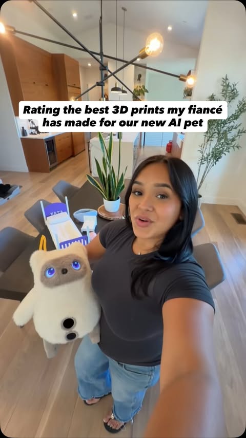 Instagram post by @andrealopez for SwitchBot. Caption reads: [...] Isaac 3D print for KATA next? 🔗in bio....