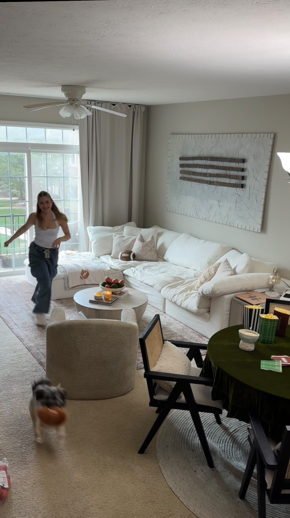 Instagram post by @maddycorbin for Good Foods. Caption reads: loves a good themed get together 🙂‍↕️🏈

and....