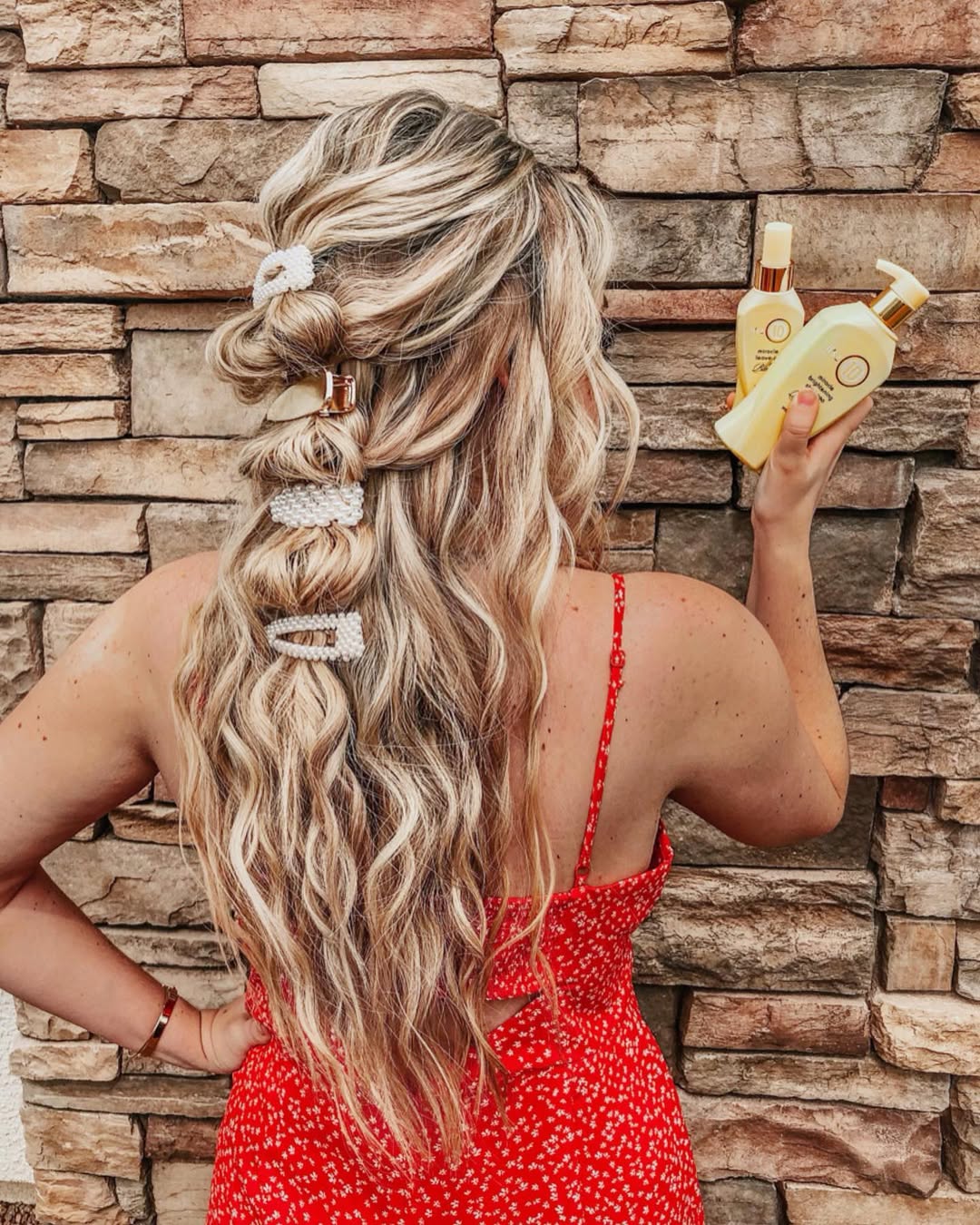 Instagram post by @shelbyvert for It’s a 10 Haircare. Caption reads: GIVEAWAY CLOSED! Winner: @msmogeez 💛 Raise your....