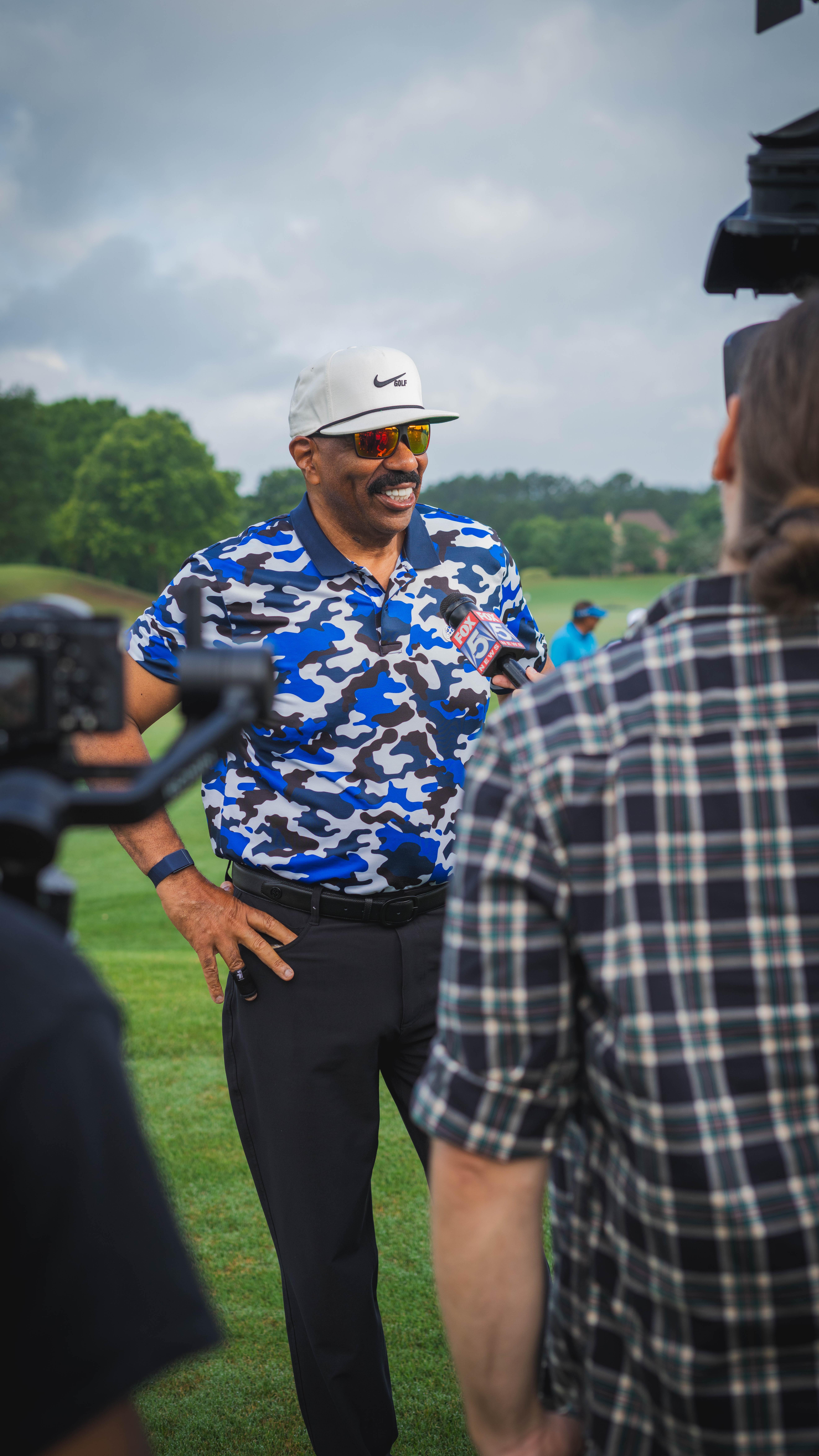 Instagram post by @iamsteveharveytv for Corona. Caption reads: The Steve Harvey Charity Golf Classic was an....