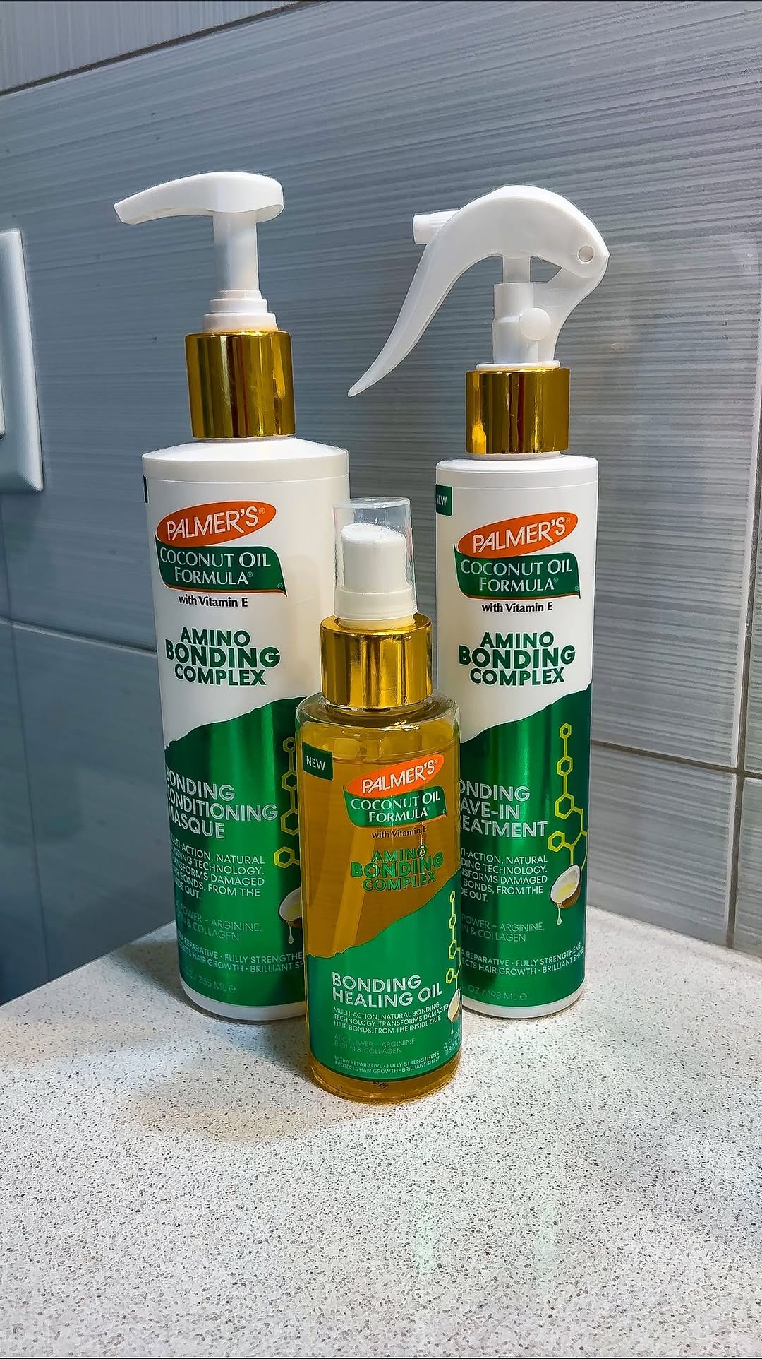 Instagram post by @lifestyleblogg_er_ for PALMERS. Caption reads: Upgrade your hair routine with @palmers amino....