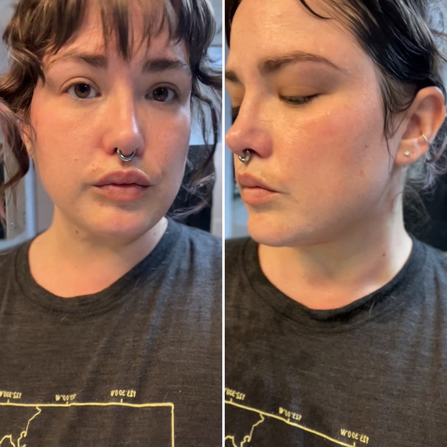 Instagram post by @hippiepippiereviews for DERMAFIRM. Caption reads: gifted by Dermafirm | I love a good workout at the....