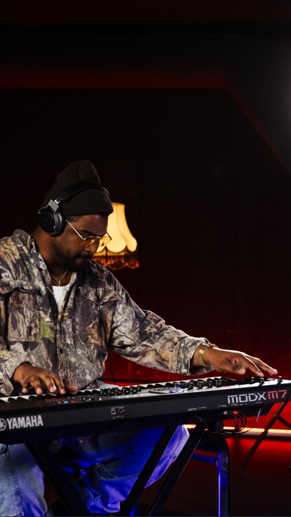 Instagram post by @drouse for Yamaha. Caption reads: Dan Rouse performs “Stick With Me” on the Yamaha....