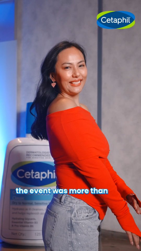 Instagram post by @zenisha.m for Cetaphil. Caption reads: Had so much fun at this event.. But why did I not....