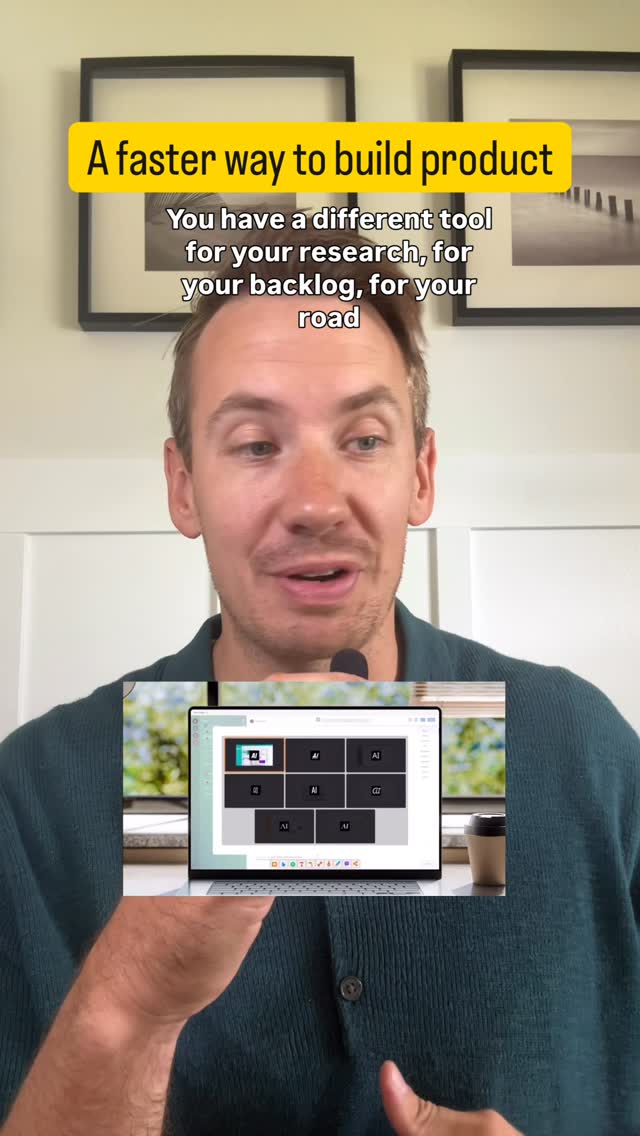 Instagram post by @pm_alec for Miro. Caption reads: Why are you using so many different tools when you....
